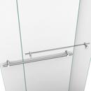 DreamLine Brushed Nickel/White 74-3/4 x 60 in. Semi-Framed Sliding Shower Door with Base Kit 