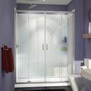 76-3/4 x 60 in. Semi-Framed Sliding Shower Door with Left Drain White Base