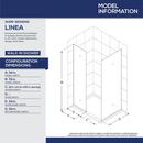 DreamLine Brushed Nickel 72 x 34 in. Frameless Shower Screen 