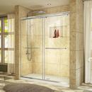 DreamLine Chrome/White 78-3/4 x 60 in. Frameless Sliding Shower Door with Base Kit 