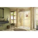 DreamLine Brushed Nickel/White 78-3/4 x 60 in. Frameless Sliding Shower Door with Base Kit 