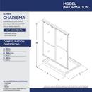 DreamLine Brushed Nickel/White 78-3/4 x 60 in. Frameless Sliding Shower Door with Base Kit 