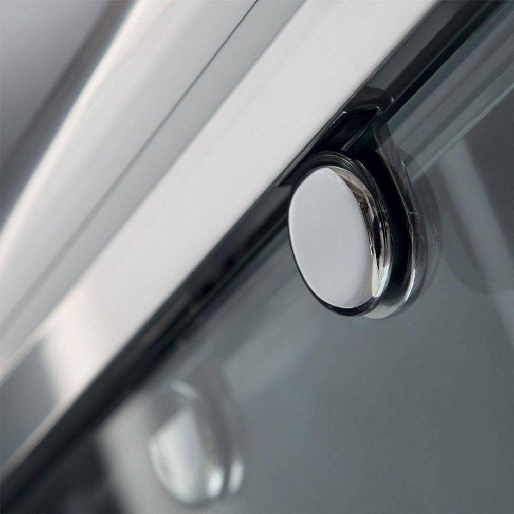 DreamLine Brushed Nickel/White 78-3/4 x 60 in. Frameless Sliding Shower Door with Base Kit 