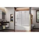 DreamLine Chrome/White 60 in. Tub & Shower Door 