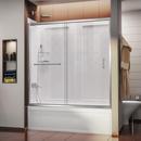 DreamLine Chrome/White 60 in. Tub & Shower Door 