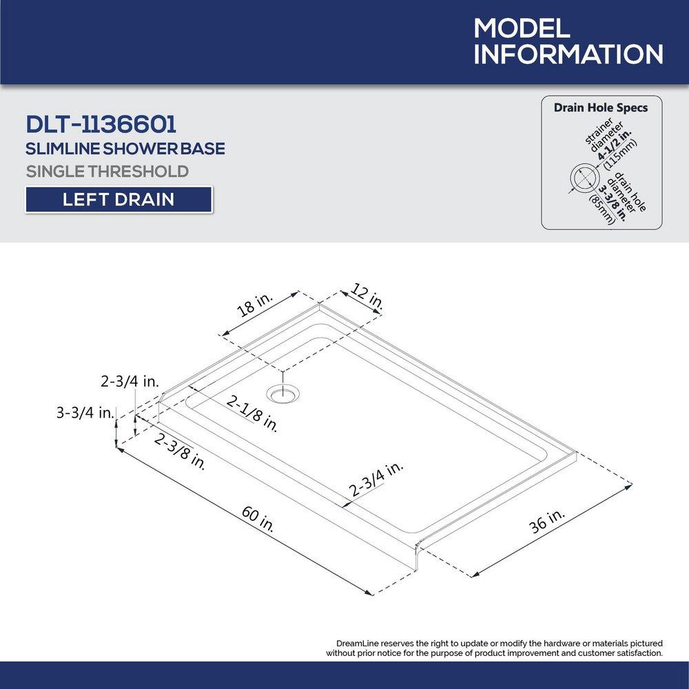 DreamLine Chrome/Biscuit 74-3/4 x 60 in. Semi-Framed Sliding Shower Door with Base Kit 