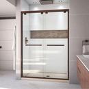 78-3/4 x 54 in. Semi-Framed Sliding Shower Door with Base Kit in Oil Rubbed Bronze with Biscuit