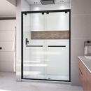 DreamLine Satin Black 76 x 54 in. Semi-Framed Sliding Shower Door 