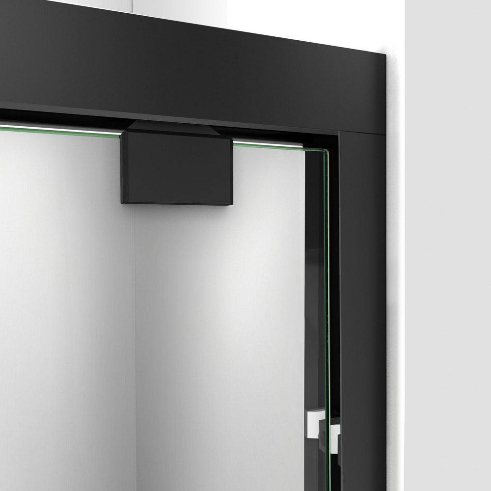 DreamLine Satin Black 60 in. Semi-Frameless Bypass Shower Door with Clear Glass 