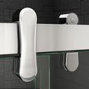 DreamLine Polished Stainless Steel 77-3/8 x 60 in. Semi-Framed Sliding Shower Door 