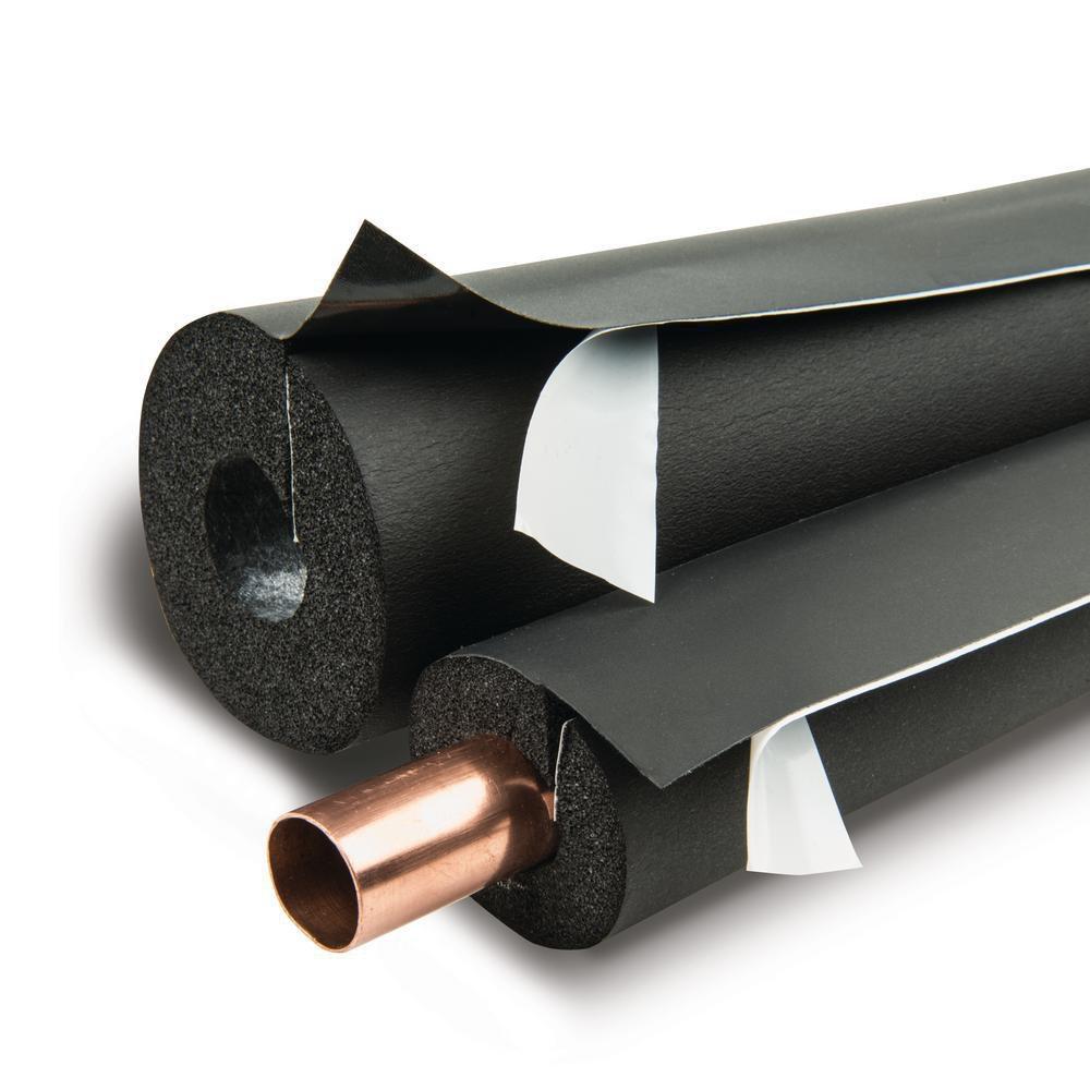 Armacell Black 1/2 in. x 6 ft. Nitrile and PVC Pipe Insulation in Black 