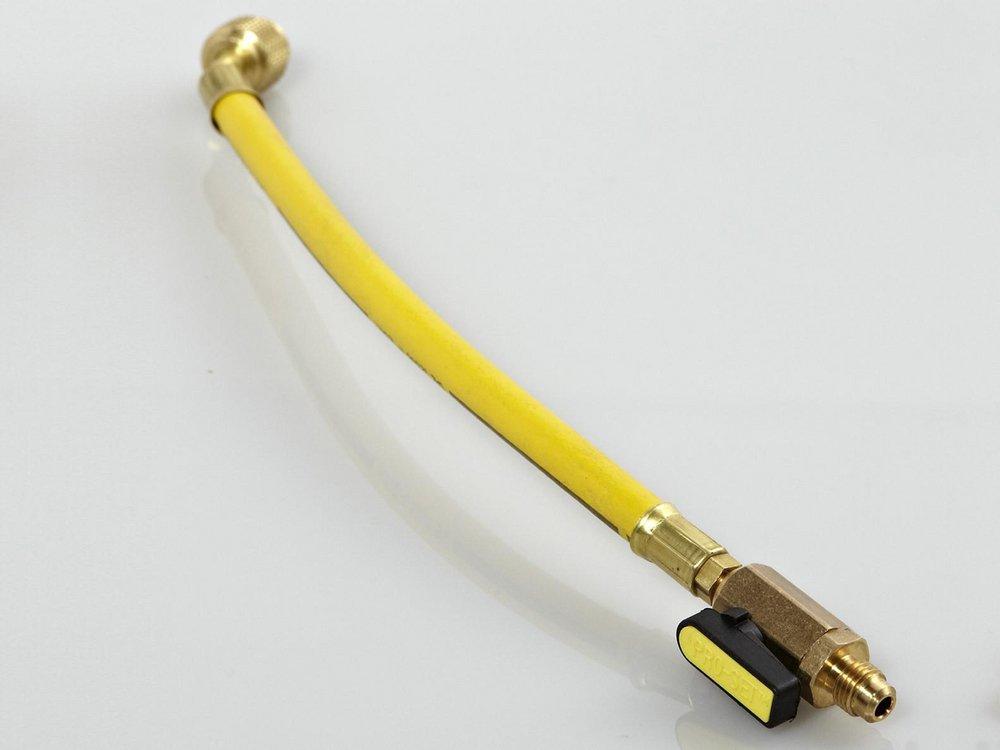 CPS Products Yellow 12 ft. SAE Ball Valve Hose Extension 