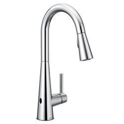 Single Handle Pull Down Touchless Kitchen Faucet in Chrome
