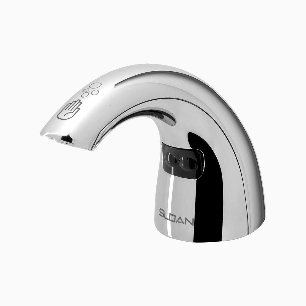 Sloan Polished Chrome 20 oz. Deck Mount Metal Soap Dispenser with Pump and Soap 