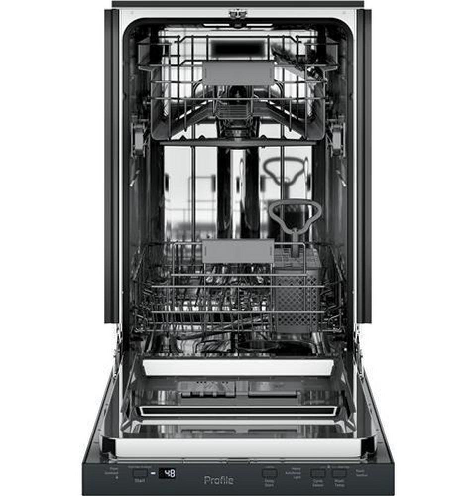 GE Profile&trade; Black 17-3/4 in. 8 Place Settings Dishwasher 