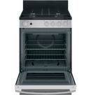 GE&reg; Stainless Steel 24 in. Gas 4-Burner Sealed Freestanding Range 