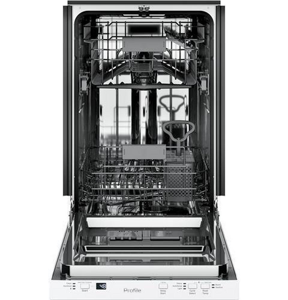 GE Profile&trade; White 17-3/4 in. 8 Place Settings Dishwasher 