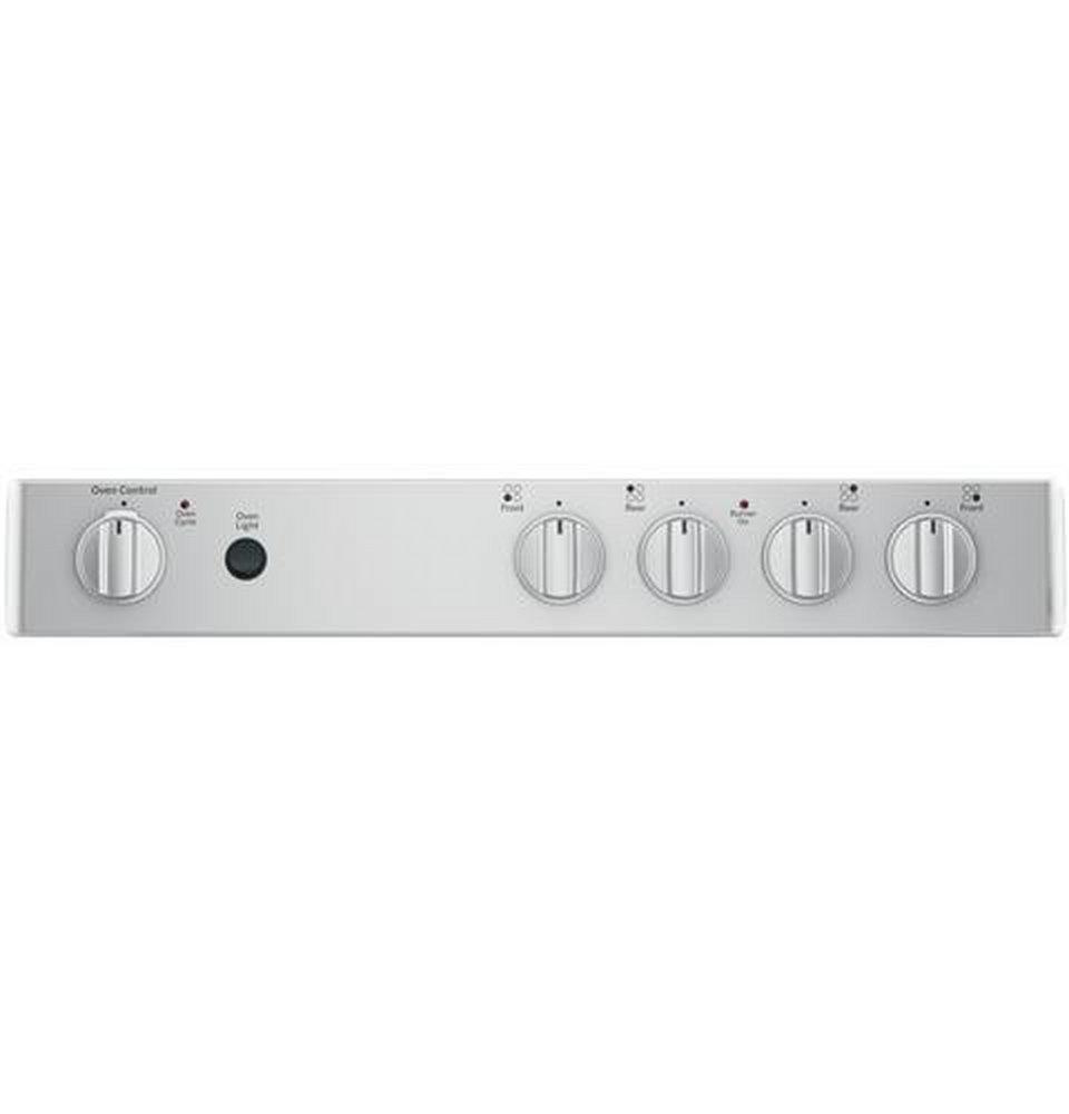 GE&reg; Stainless Steel 23-7/8 in. Electric 4-Burner Smoothtop Freestanding Range 