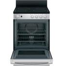 GE&reg; Stainless Steel 23-7/8 in. Electric 4-Burner Smoothtop Freestanding Range 