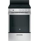 GE&reg; Stainless Steel 23-7/8 in. Electric 4-Burner Smoothtop Freestanding Range 