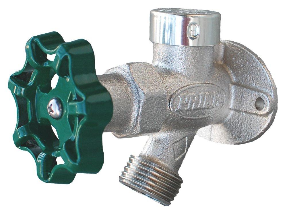 PRIER Products Satin Nickel Freezeless Wall Hydrant 