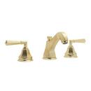 Two Handle Widespread Bathroom Sink Faucet in Satin Unlacquered Brass