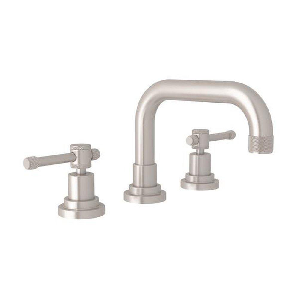ROHL&reg; Satin Nickel Two Handle Widespread Bathroom Sink Faucet 