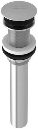 ROHL&reg; Satin Nickel ROHL TOUCH SEAL DOME DRAIN ASSEMBLY NON SLOTTED WITHOUT OVERFLOW HOLES IN SATIN NICKEL WITH 6 TAILPIECE ROHL LOGO ON THE FACE AND STANDARD 2 1/8 DIAMETER FLANGE 