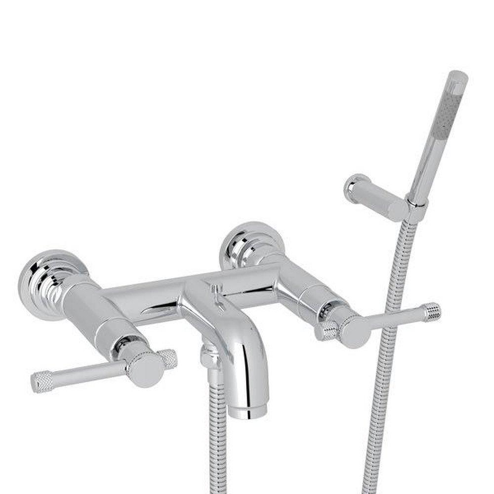 ROHL&reg; Polished Chrome Two Handle Wall Mount Filler 