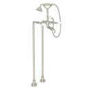 ROHL® Polished Nickel Three Lever Handle Floor Mount Filler