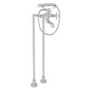 ROHL&reg; Polished Chrome Two Cross Handle Floor Mount Filler 