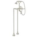 ROHL® Polished Nickel Three Lever Handle Floor Mount Filler