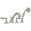 Two Handle Roman Tub Faucet in Polished Nickel