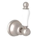 ROHL ARCANA TRIM SET ONLY FOR THE UNIVERSAL VOLUME CONTROL AND 1/2 THERMOSTATIC VALVE IN SATIN NICKEL WITH ORNATE PORCELAIN LEVER 