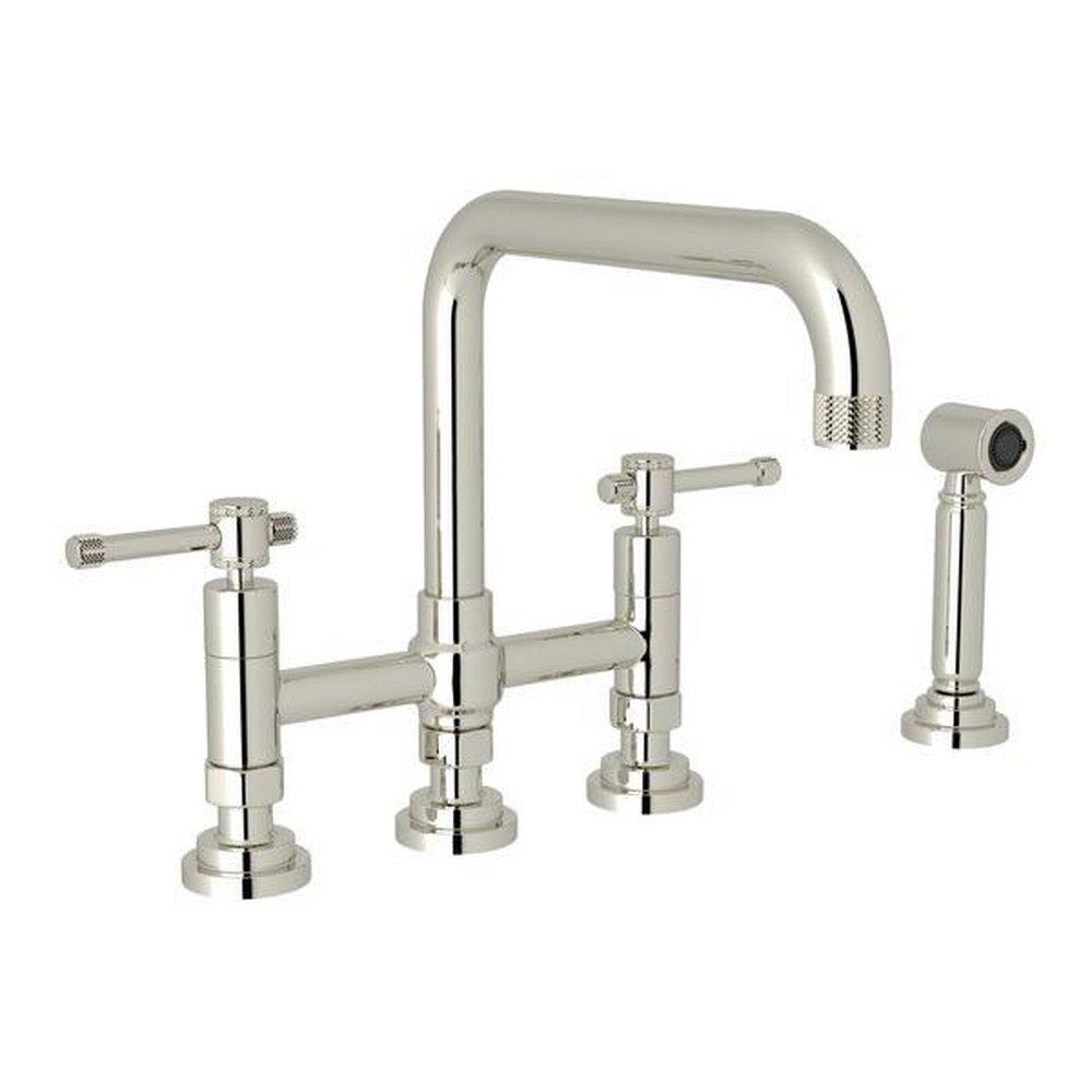 ROHL&reg; Polished Nickel Two Handle Kitchen Faucet 