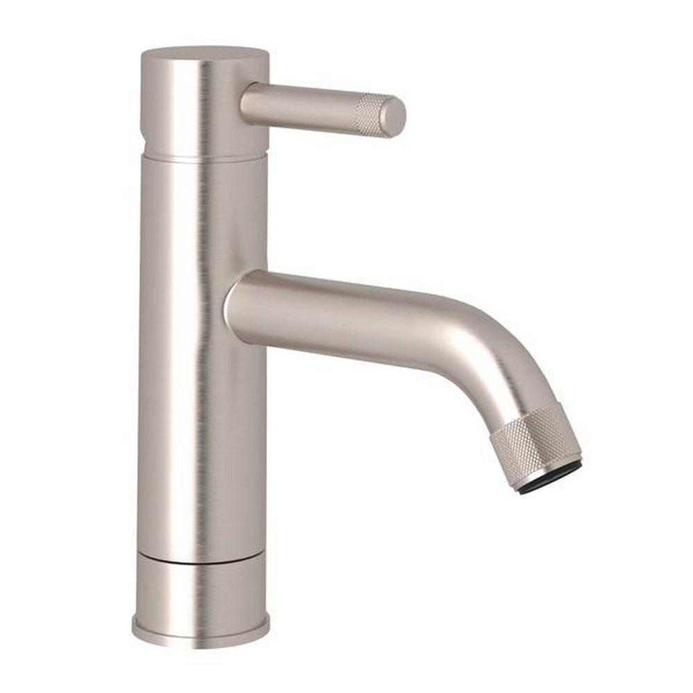ROHL&reg; Satin Nickel Single Handle Monoblock Bathroom Sink Faucet 