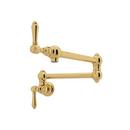 ROHL&reg; Unlacquered Brass Two Handle Lever Handle Pot Filler 