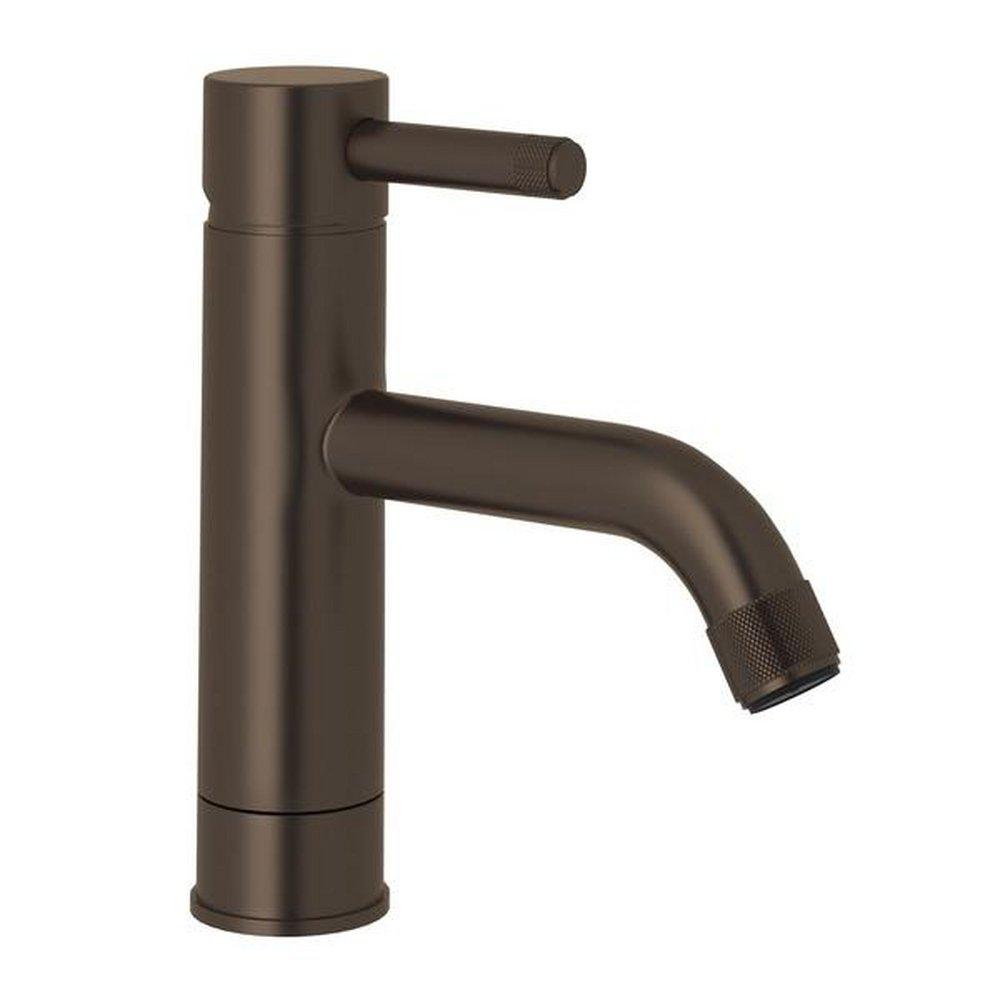ROHL&reg; Tuscan Brass Single Handle Monoblock Bathroom Sink Faucet 