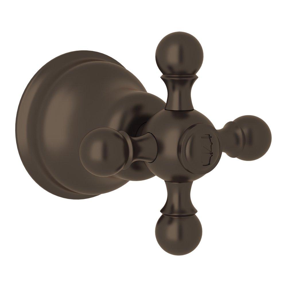 ROHL&reg; Tuscan Brass Single Handle Transfer & Diverter and Volume Control Valve Trim 
