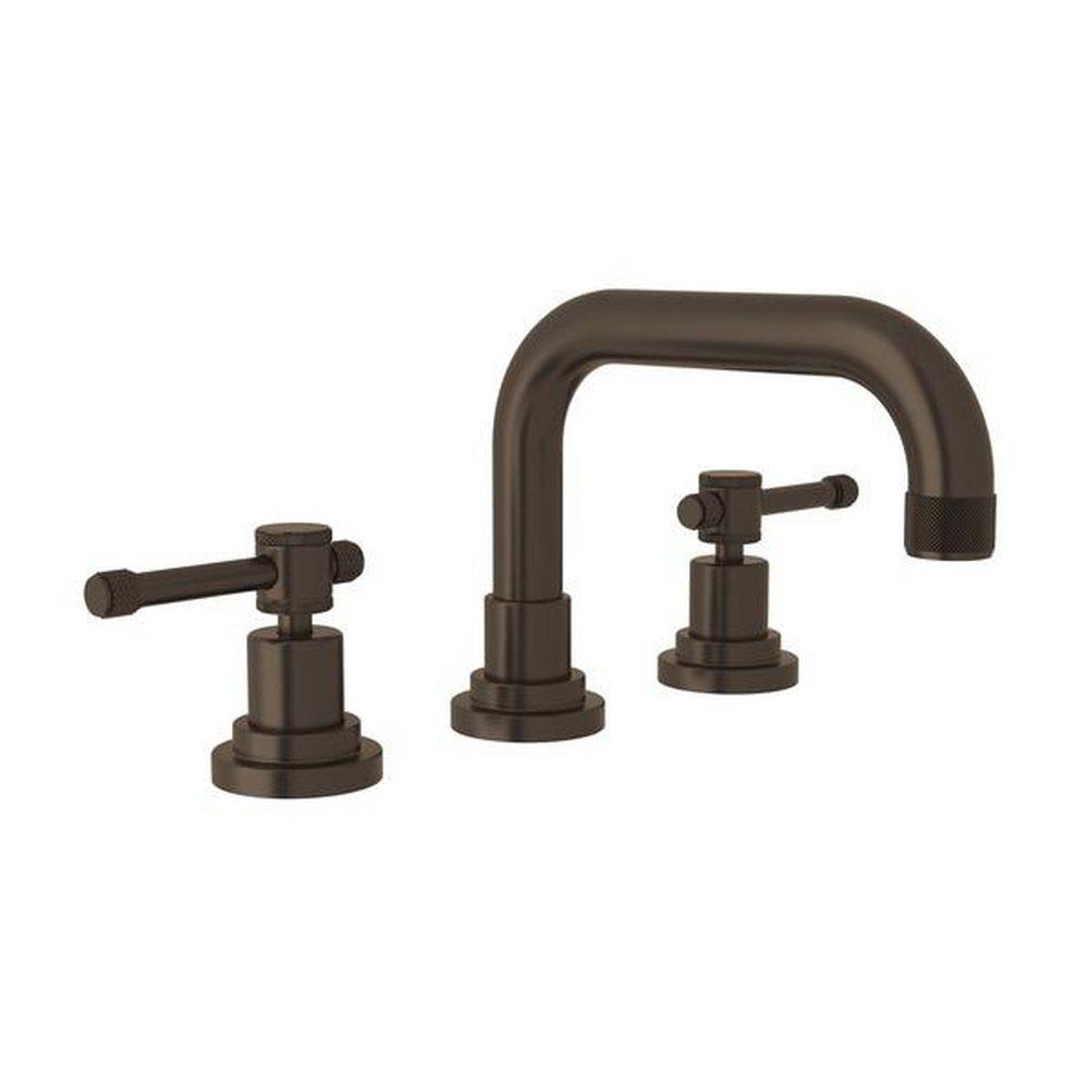 ROHL&reg; Tuscan Brass Two Handle Widespread Bathroom Sink Faucet 