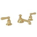 Two Handle Widespread Bathroom Sink Faucet in Unlacquered Brass