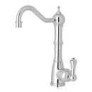 ROHL PERRIN & ROWE TRADITIONAL KITCHEN HOT WATER DISPENSER FAUCET WITH SINGLE LEVER AND COLUMN SPOUT IN POLISHED CHROME 