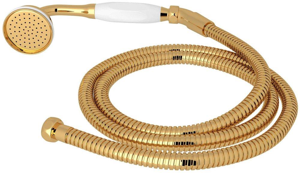 Perrin & Rowe Unlacquered Brass Single Function Hand Shower 