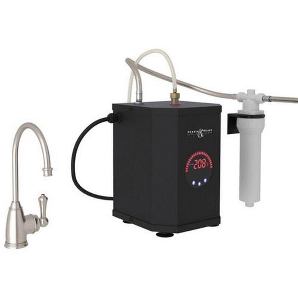 Perrin & Rowe&reg; Satin Nickel Single Handle Lever Water Filter Faucet 