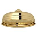 Perrin & Rowe Unlacquered Brass Single Function Rain Showerhead 