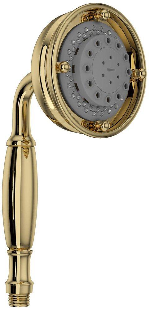 ROHL&reg; Unlacquered Brass Multi Function Champagne, Classic and Massage Showerhead 