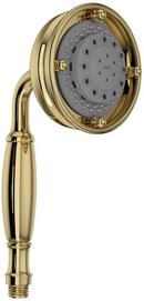 ROHL&reg; Unlacquered Brass Multi Function Champagne, Classic and Massage Showerhead 