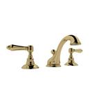 Two Handle Widespread Bathroom Sink Faucet in Unlacquered Brass