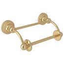 Wall Toilet Tissue Holder in Unlacquered Brass
