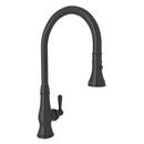 Single Handle Pull Down Kitchen Faucet in Matte Black